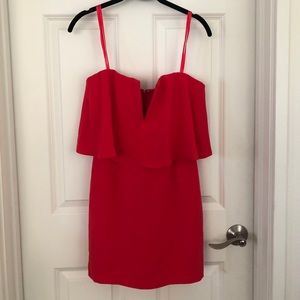 BCBG Maxazria Kate red berry dress